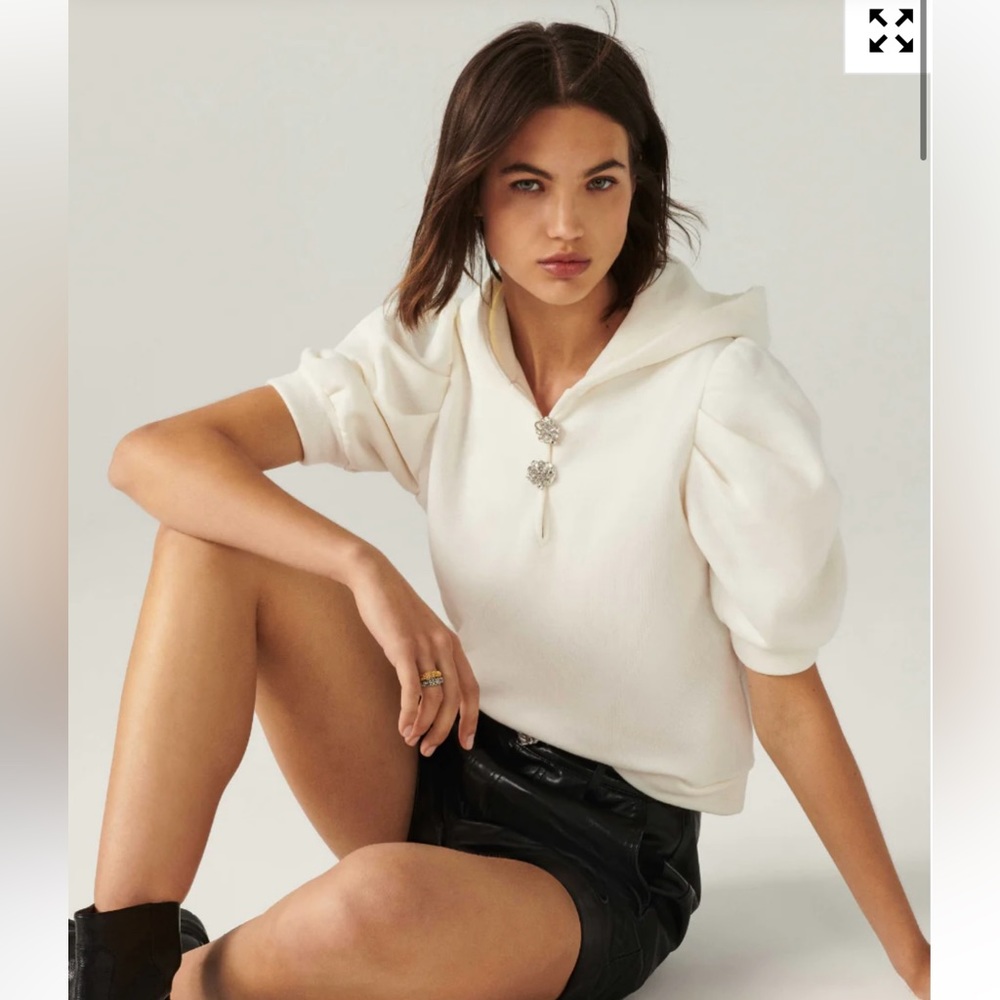 Ba&sh hooded top XS but runs Small